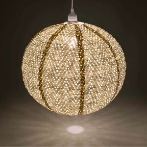 Soji Stella Nova Chevron Pearl - 18" Indoor / Outdoor Pendant Lamp (120V)